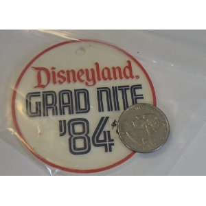  Vintage Disney 1985 Grad Nite Badge 