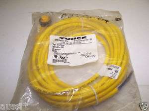 NEW TURCK MINI FAST CONNECTOR CABLE 4 WIRE WK 40 6M  