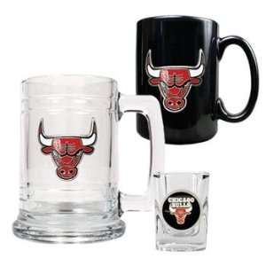  Chicago Bulls NBA Beer Tankard & Shot Glass Kitchen 