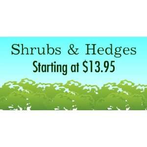  3x6 Vinyl Banner   Shrubs & Hedges 