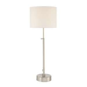  George Kovacs P492 1 084 Plain Table Lamp, Brushed Nickel 