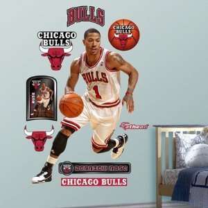  Derrick Rose No. 1 Chicago Bulls Fathead NIB Everything 