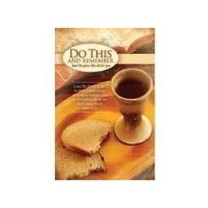  Bulletin Communion Do This & Remember (Package of 100 