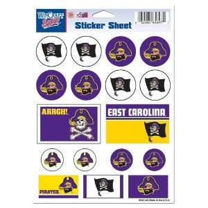  EAST CAROLINA PIRATES OFFICIAL 5X7 NCAA STICKERS Sports 