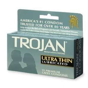  Trojan Ultra Thin 12 Pack   Condoms Health & Personal 