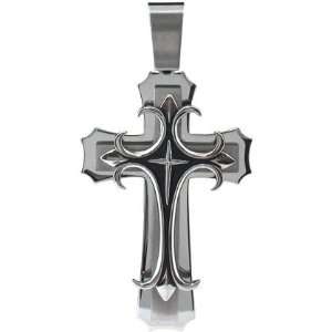  Inox Jewelry 316L Stainless Steel Celtic Cross Pendant 