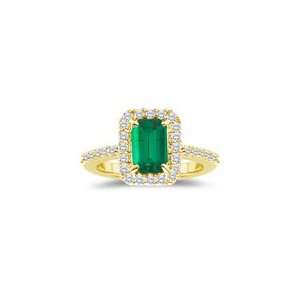   Cts of 6x4 mm AAA Emerald Emerald Ring in 18K Yellow Gold 9.0 Jewelry