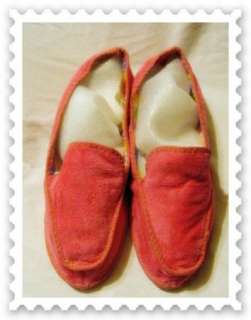   60s Pink MOD Flower Power Terry Cloth Cotton Slippers 8 NWT  