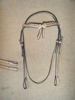 Western Tack   Futurity Bridle & Reins Set   Fort Worth Oval Beading 