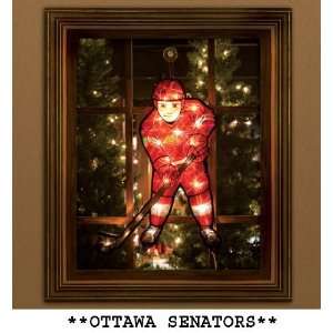  20 NHL Ottawa Senators Lighted Hockey Player Window Yard 
