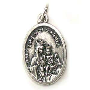    Our Lady of Schoenstatt Oxidized Medal   MADE IN ITALY Jewelry