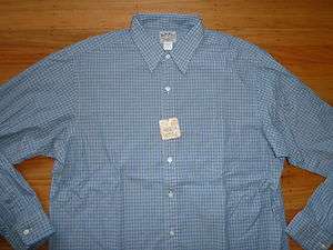 Ralph Lauren RRL 100% Cotton Blue Plaid Work Shirt L  