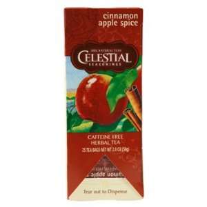 Celestial Seasonings Cinnamon Apple Spice Caffeine Free Tea 25ct 
