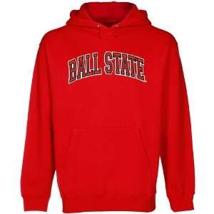  NCAA Ball State Cardinals Red Arch Applique Midweight 