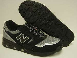 NEW Mens Sz 9 NEW BALANCE 575 BS Black Silver Trail Sneakers Shoes 
