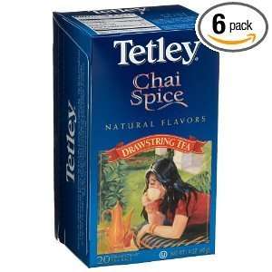  Tetley Chai Spice Natural Flavors Drawstring Tea, 20 count 