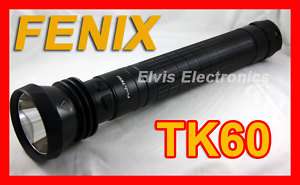 Fenix TK60 Cree XM L T6 LED Flashlight Free AA Adaptor  