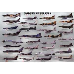 Modern Warplanes by Unknown 36x24