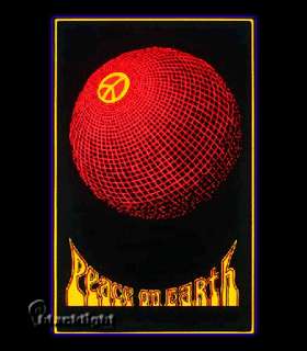 Peace On Earth Blacklight Poster  