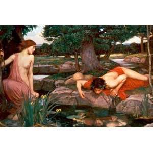  John William Waterhouse   Echo And Narcissus   Canvas 