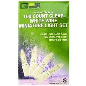  GP 100 Count Clear White Wire Miniature Light Set Kitchen 