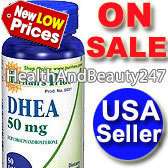 Bottles DHEA 50 mg 300 Tablets Testosterone  