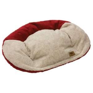  Tuckered Out Dog Bed   Oatmeal/Cardinal (XLarge) Kitchen 