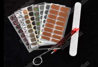 8x16 Stickers Salon DIY Nail Art Design Patch Pattern Foil Decal 