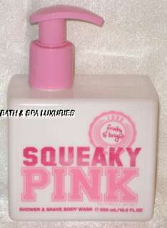   SQUEAKY PINK SHOWER & SHAVE BODY WASH FRUITY & BRIGHT LOT X 3  