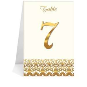   Number Cards   Ornamental Lust in Gold #1 Thru #26