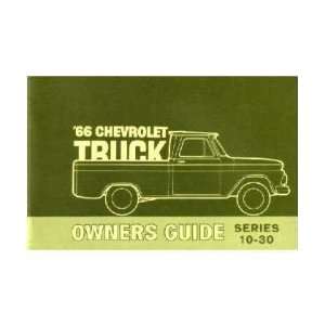  1966 CHEVROLET TRUCK Full Line Owners Manual User Guide 