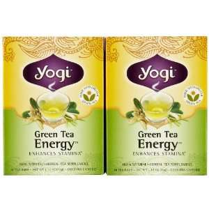Yogi Tea Green Tea Energy, Herbal Supplement, Tea Bags, 16 ct, 2 pk 