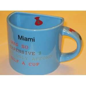  Miami Half a Mug Cup  Blue 