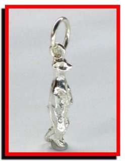 Meerkat Sterling Silver charm .925 x 1 Meer Kat Meercat charms EC2305 