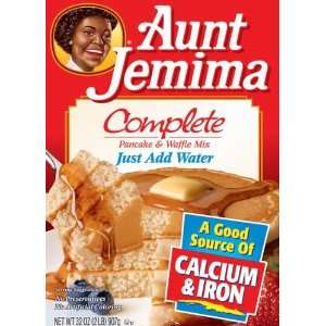 Aunt Jemima Original Complete Pancake & Waffle Mix 32 oz (Pack of 12 