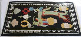 Handmade Tibetan Rug Carpet for Collection or Wall Display Tibet Nepal 