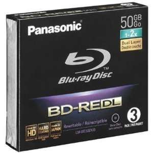  BD RE 2x Blu ray 3pk Electronics