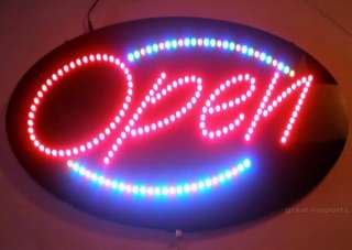 XLG 27x15 LED Lighted OPEN SIGN Cafe Concession Trailer  