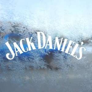  Jack Daniels White Decal Vintage Car Window Laptop White 