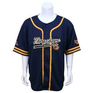 Atlanta Thrashers Embroidered Baseball Jersey   Navy 