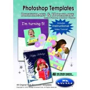    Adobe Photoshop Template Holiday & Brithdays PST106