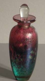 NEW Perfume Bottle Purple / Green Robert Held Art Glass  