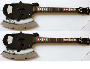 TWO New Rock Zero Axe Wireless Guitar for Wii/PS3/PS2  