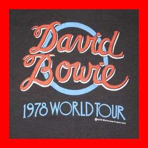 1978 DAVID BOWIE ORIGINAL TOUR T SHIRT VTG 70s concert  