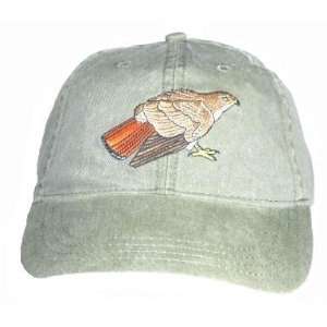    Red tailed Hawk Embroidered Cotton Cap Patio, Lawn & Garden