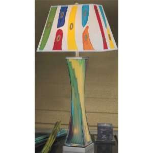   Glass Table Lamp with Night Light   Leyton Series