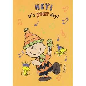   Greeting Card Birthday Peanuts Hey, Its Your Day 