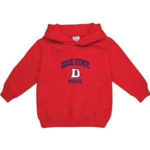  Dixie State Red Storm Red Toddler/Kids Music Arch Hooded 