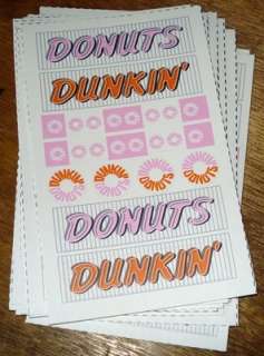 Dunkin Donuts Custom LEGO stickers & build instructions  