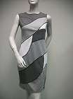   gray white multi knit sheath dress Size 4 NEW NWOT Sleeveless 11022